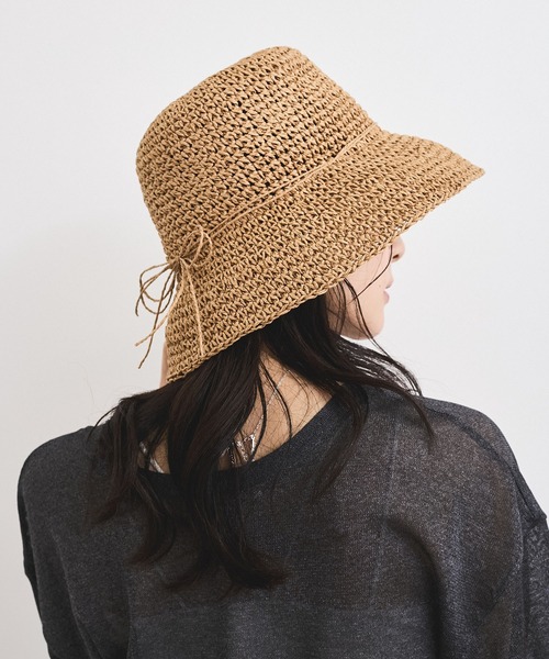 VIS（ビス）の「シンプル雑材ハット（ハット・レディース・ダークブラウン/ベージュ系その他/ベージュ・FREE）」の18枚目の写真