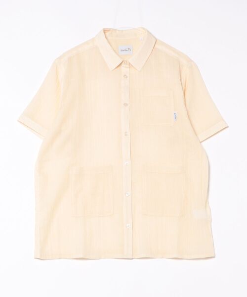 Arnold Palmer（アーノルドパーマー）の「ガーゼシャツ ライトジャケット（シャツ/ブラウス・レディース・ベージュ/ネイビー/アイボリー/ブラック・S/M/L）」の9枚目の写真