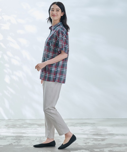 Arnold Palmer（アーノルドパーマー）の「ガーゼシャツ ライトジャケット（シャツ/ブラウス・レディース・ベージュ/ネイビー/アイボリー/ブラック・S/M/L）」の19枚目の写真