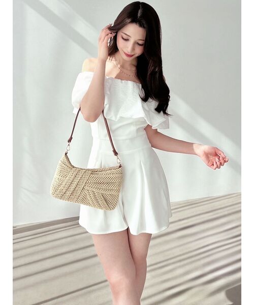 RESEXXY（リゼクシー）の「ラフィアライクハンドバッグ（ハンドバッグ・レディース・ブラウン/ベージュ・FREE）」の6枚目の写真