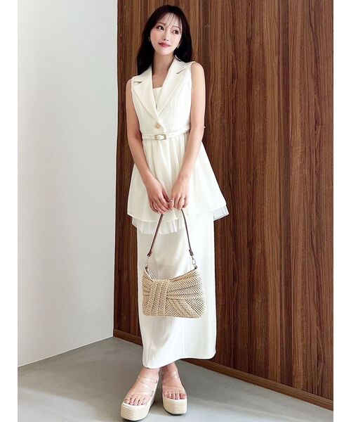 RESEXXY（リゼクシー）の「ラフィアライクハンドバッグ（ハンドバッグ・レディース・ブラウン/ベージュ・FREE）」の8枚目の写真