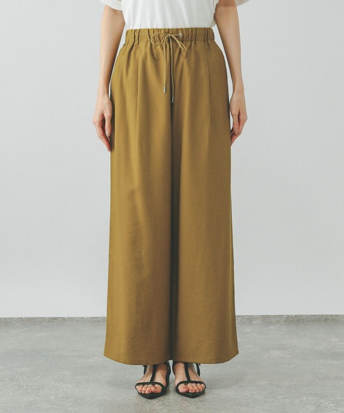 GLOBAL WORK（グローバルワーク）の「エアかるイージーワイドパンツ/323280（その他パンツ・レディース・ブラック/グレイッシュベージュ/グレー/イエロー/スミクロ/ブラウン/ネイビー・LARGE/SMALL/MEDIUM/X-SMALL）」の11枚目の写真