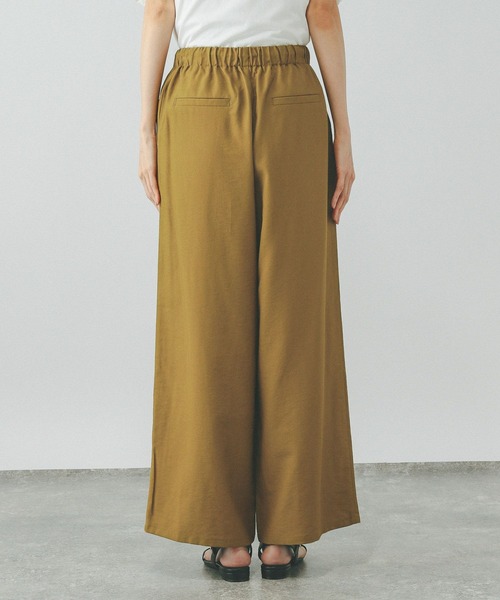 GLOBAL WORK（グローバルワーク）の「エアかるイージーワイドパンツ/323280（その他パンツ・レディース・ブラック/グレイッシュベージュ/グレー/イエロー/スミクロ/ブラウン/ネイビー・LARGE/SMALL/MEDIUM/X-SMALL）」の13枚目の写真