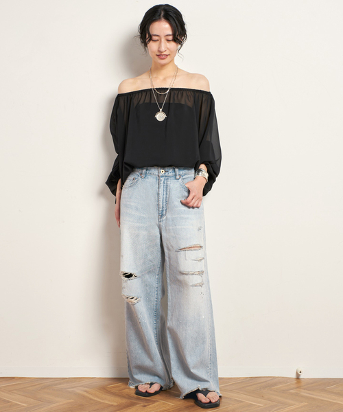 CAMINANDO（カミナンド）の「*【CAMINANDO/カミナンド】THONG FLAT SANDALS（サンダル・レディース・ブラック/アイボリー・38/35/36/37）」の6枚目の写真