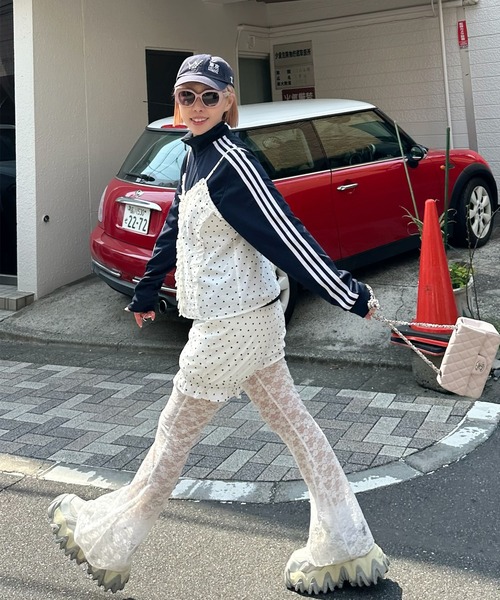 Alley Tokyo（アリートーキョー）の「フリルドットキャミ（その他トップス・レディース・ホワイト・FREE）」の6枚目の写真