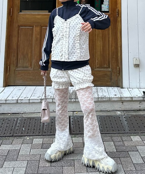 Alley Tokyo（アリートーキョー）の「フリルドットキャミ（その他トップス・レディース・ホワイト・FREE）」の8枚目の写真