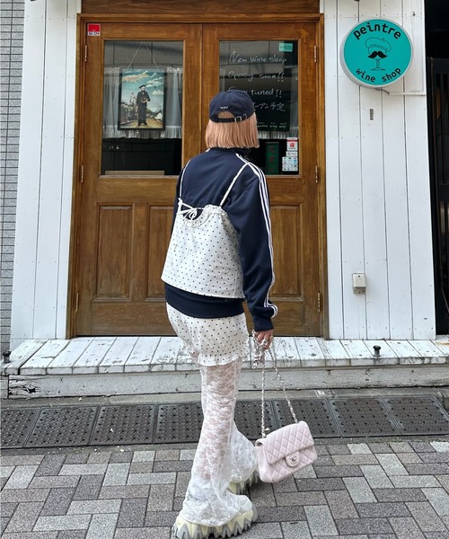 Alley Tokyo（アリートーキョー）の「フリルドットキャミ（その他トップス・レディース・ホワイト・FREE）」の9枚目の写真