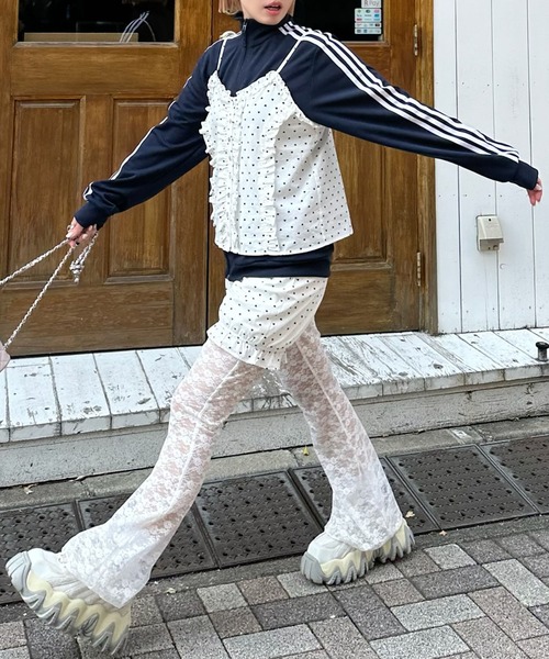 Alley Tokyo（アリートーキョー）の「フリルドットキャミ（その他トップス・レディース・ホワイト・FREE）」の10枚目の写真