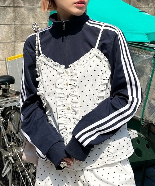 Alley Tokyo（アリートーキョー）の「フリルドットキャミ（その他トップス・レディース・ホワイト・FREE）」の2枚目の写真