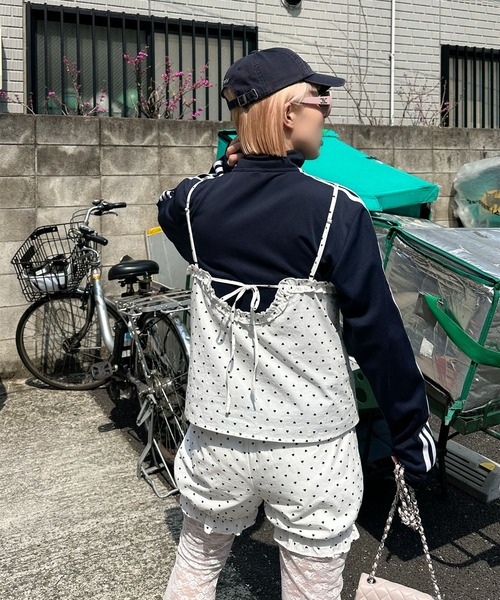 Alley Tokyo（アリートーキョー）の「フリルドットキャミ（その他トップス・レディース・ホワイト・FREE）」の4枚目の写真