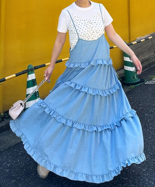 Alley Tokyo（アリートーキョー）の「フリルドットキャミ（その他トップス・レディース・ホワイト・FREE）」の13枚目の写真