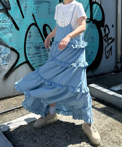 Alley Tokyo（アリートーキョー）の「フリルドットキャミ（その他トップス・レディース・ホワイト・FREE）」の20枚目の写真