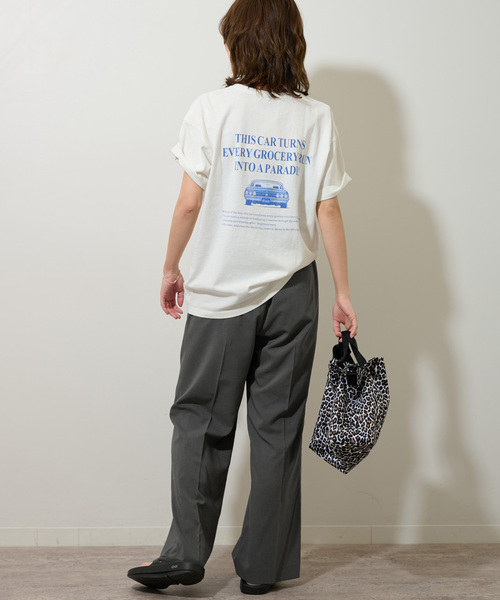 JOURNAL STANDARD relume（ジャーナルスタンダード　レリューム）の「《追加2》トロギャザータックパンツ（スラックス・レディース・ブラック/チャコールグレー/グレー系その他/ネイビー・36/38）」の8枚目の写真