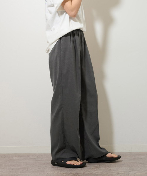 JOURNAL STANDARD relume（ジャーナルスタンダード　レリューム）の「《追加2》トロギャザータックパンツ（スラックス・レディース・ブラック/チャコールグレー/グレー系その他/ネイビー・36/38）」の12枚目の写真