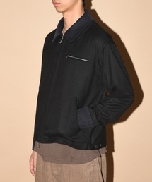 SUPERTHANKS（スーパーサンクス）の「ダブルカラーデトロイトジャケット・ワークジャケット（無地＆ヒッコリー）セットアップ可能/Double collar Detroit Jacket-Type（ブルゾン）」