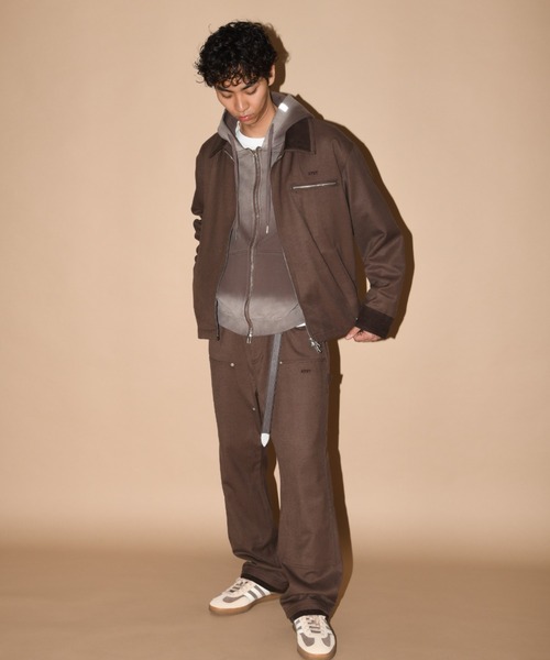 ダブルカラーデトロイトジャケット・ワークジャケット（無地