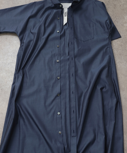 TICCA(ティッカ)の「【洗える】TICCA/ティッカ テント半袖シャツワンピース(ワンピース・レディース・ネイビー/サックスブルー・FREE)」の14枚目の写真