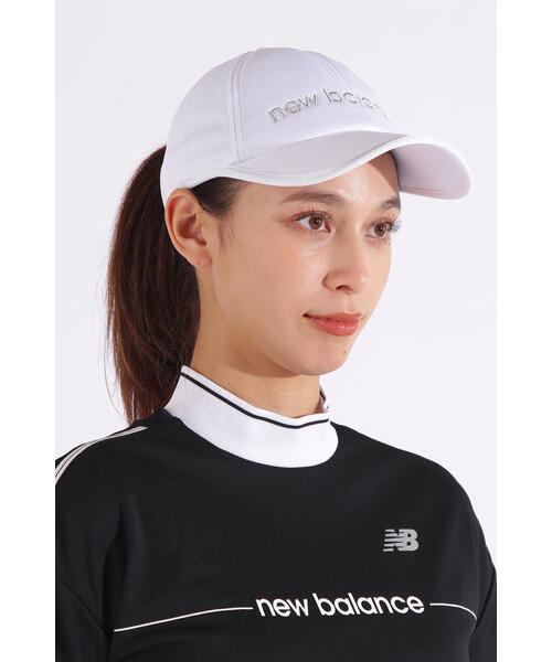 New Balance Golf（ニューバランスゴルフ）の「【new balance golf】オープンバックスタイル 6パネルキャップ (WOMENS)（キャップ・レディース・その他10/ブラック/ホワイト・FREE）」の2枚目の写真