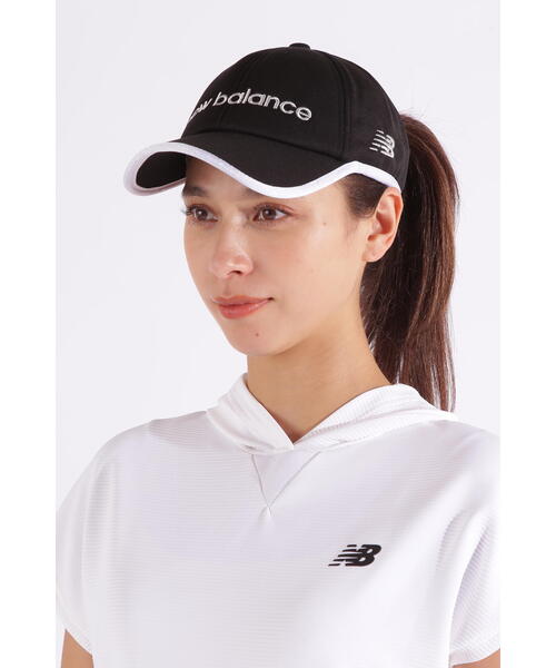 New Balance Golf（ニューバランスゴルフ）の「【new balance golf】オープンバックスタイル 6パネルキャップ (WOMENS)（キャップ・レディース・その他10/ブラック/ホワイト・FREE）」の3枚目の写真