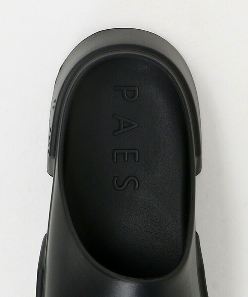 ★人気★PAES★スライド 01 スリッパ Unisex Black Black Patent Leather Slippers | PRADA