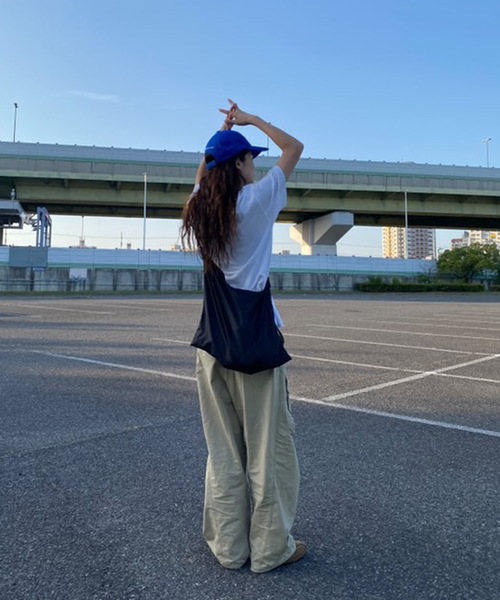 UNDERSTATEMENTs（アンダーステイトメント）の「【ユニセックス】ポケッタブルショルダーバッグ/リップストップ（ショルダーバッグ・メンズ・ブラック/マスタード・FREE）」の7枚目の写真