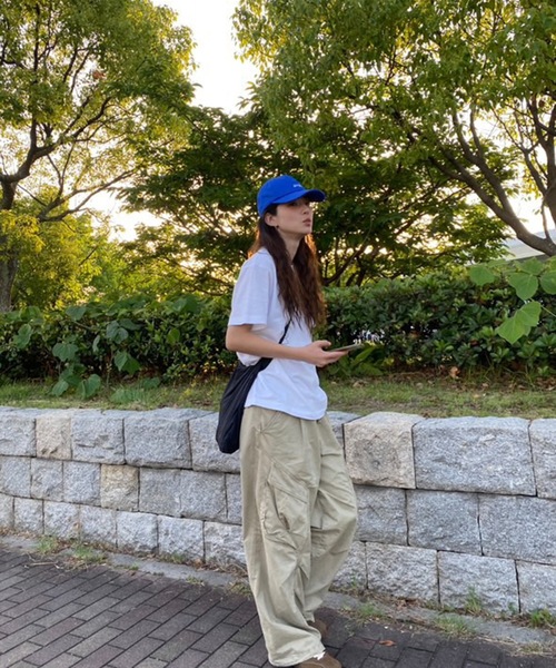 UNDERSTATEMENTs（アンダーステイトメント）の「【ユニセックス】ポケッタブルショルダーバッグ/リップストップ（ショルダーバッグ・メンズ・ブラック/マスタード・FREE）」の4枚目の写真