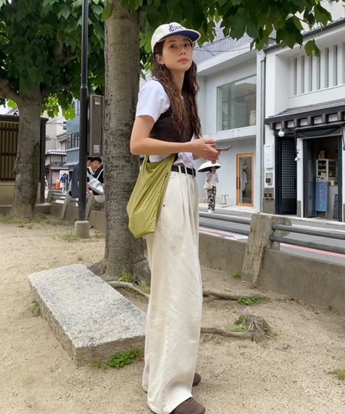 UNDERSTATEMENTs（アンダーステイトメント）の「【ユニセックス】ポケッタブルショルダーバッグ/リップストップ（ショルダーバッグ・メンズ・ブラック/マスタード・FREE）」の20枚目の写真