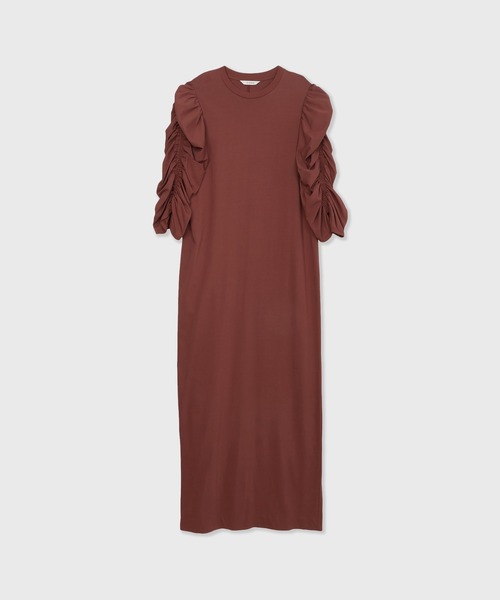 CINOH SLIT SLEEVE DRESS ワンピース CINOH/チノ】BLACK FORMAL SLIT SLEEVE DRESS/ブラック