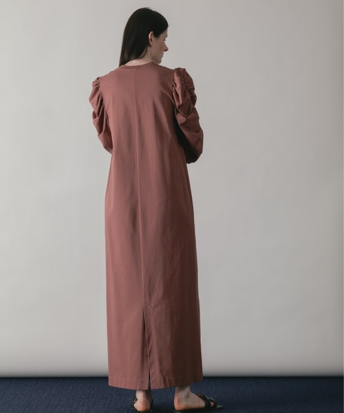 CINOH SLIT SLEEVE DRESS ワンピース CINOH/チノ】BLACK FORMAL SLIT SLEEVE DRESS/ブラック