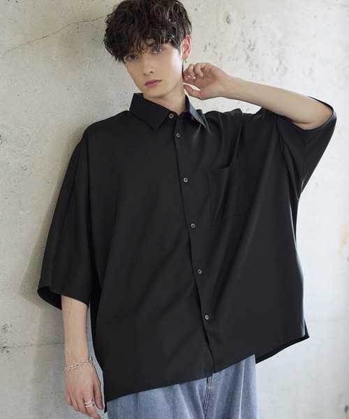 防シワ】コンフォートリラックスドルマンシャツ（シャツ/ブラウス