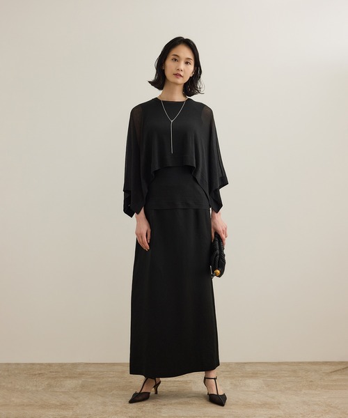 ROPE'(ロペ)の「アセテートリネンバッククロススカート/洗える(スカート・レディース・オフホワイト/ブラック・36/38)」の5枚目の写真