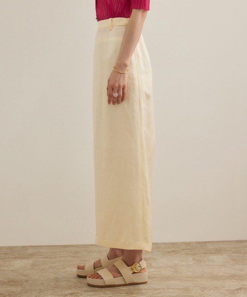 ROPE'(ロペ)の「アセテートリネンバッククロススカート/洗える(スカート・レディース・オフホワイト/ブラック・36/38)」の13枚目の写真