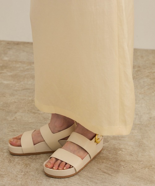 ROPE'(ロペ)の「アセテートリネンバッククロススカート/洗える(スカート・レディース・オフホワイト/ブラック・36/38)」の18枚目の写真