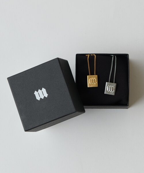 Lui jewelry ロゴ　ネックレス MAY企画】ロゴイニシャルモチーフチェーンネックレス / シルバー