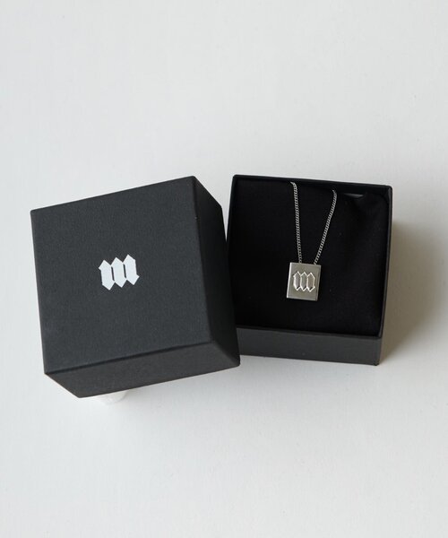 MAY企画】ロゴイニシャルモチーフチェーンネックレス / シルバー