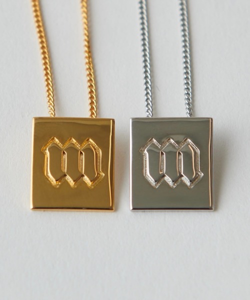 MAY企画】ロゴイニシャルモチーフチェーンネックレス / シルバー