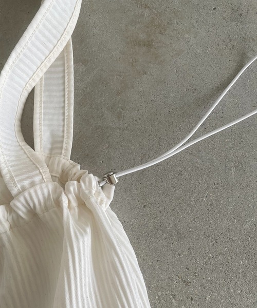 210nouve(トゥージュヌーブ)の「【Keepers】 刺繍 ロゴ プリーツ トートバッグ(トートバッグ・レディース・クリーム/ミント/ブラック/イエロー・FREE)」の16枚目の写真