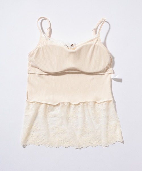 Lace Ladies（レースレディース）の「レーシィ リボン カップ付き キャミソール インナー（キャミソール・レディース・ホワイト/アイボリー/ブラック・FREE）」の20枚目の写真