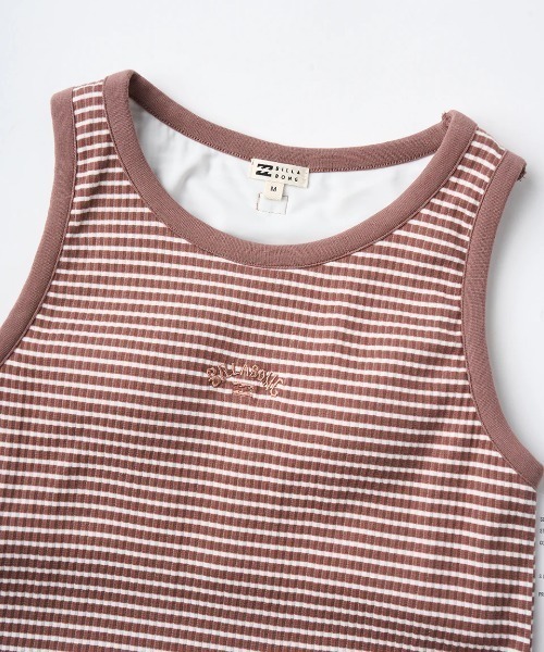 BILLABONG（ビラボン）の「BILLABONG レディース BRA CUP RIB TANK ONEPIECE ワンピース 【2025年夏モデル】/ビラボンパット付ボーダーリブロングドレス（ワンピース・レディース・ブラウン系その他/ブラック/レッド・MEDIUM）」の11枚目の写真