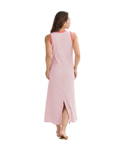 BILLABONG（ビラボン）の「BILLABONG レディース BRA CUP RIB TANK ONEPIECE ワンピース 【2025年夏モデル】/ビラボンパット付ボーダーリブロングドレス（ワンピース・レディース・ブラウン系その他/ブラック/レッド・MEDIUM）」の9枚目の写真