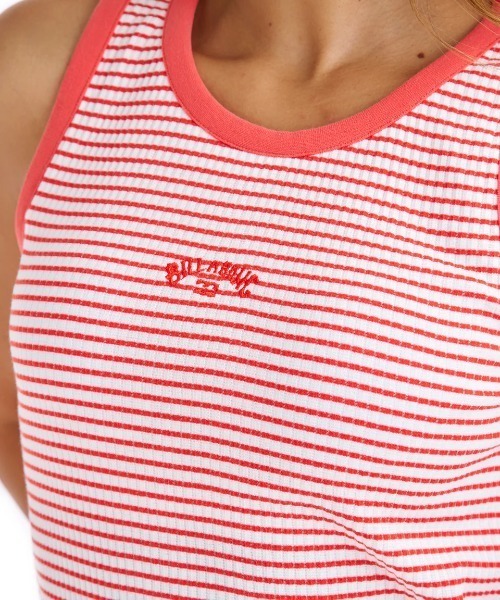 BILLABONG（ビラボン）の「BILLABONG レディース BRA CUP RIB TANK ONEPIECE ワンピース 【2025年夏モデル】/ビラボンパット付ボーダーリブロングドレス（ワンピース・レディース・ブラウン系その他/ブラック/レッド・MEDIUM）」の8枚目の写真