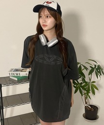 A'GEM/9 × .kom 『ARULE/アルール』 ロゴピグメントTシャツ