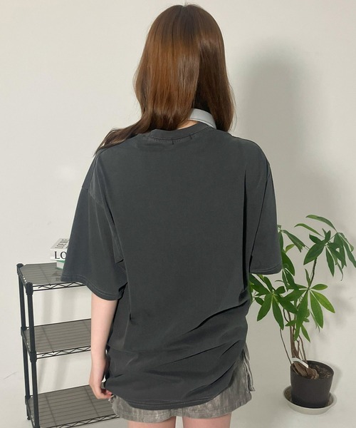 ARULE(アルール)の「A'GEM/9 × .kom 『ARULE/アルール』 ロゴピグメントTシャツ(Tシャツ/カットソー・メンズ・チャコールグレー/グレー・FREE)」の8枚目の写真