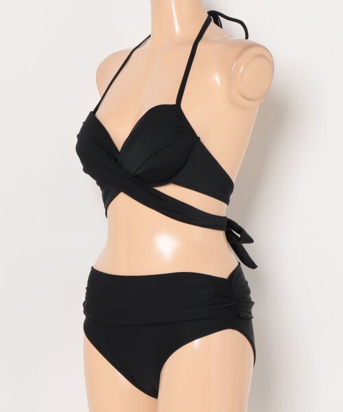 【GANNI】ホルターネック水着 GANNI ホルターネック ビキニトップ フローラルプリント | THE