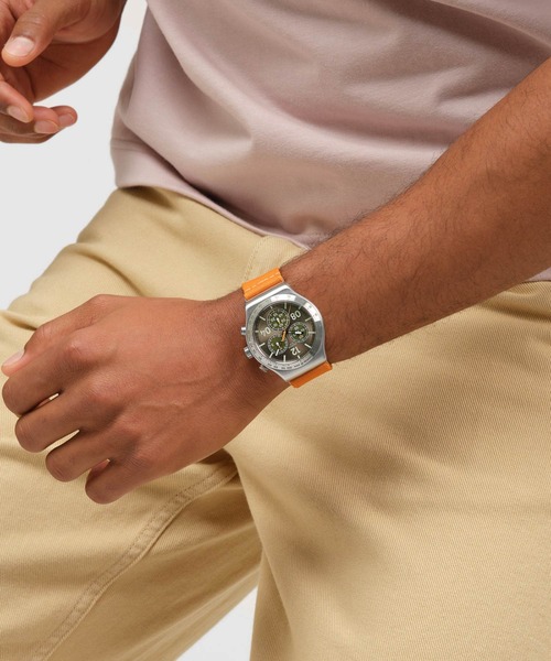SWATCH(スウォッチ)の「VACATION TIME(アナログ腕時計・メンズ・オレンジ・FREE)」の4枚目の写真