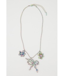 SLY | BIJOU FLOWER N/C ビジュー フラワー ネックレス(ネックレス)