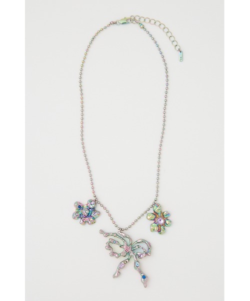 BIJOU FLOWER N/C ビジュー フラワー ネックレス（ネックレス