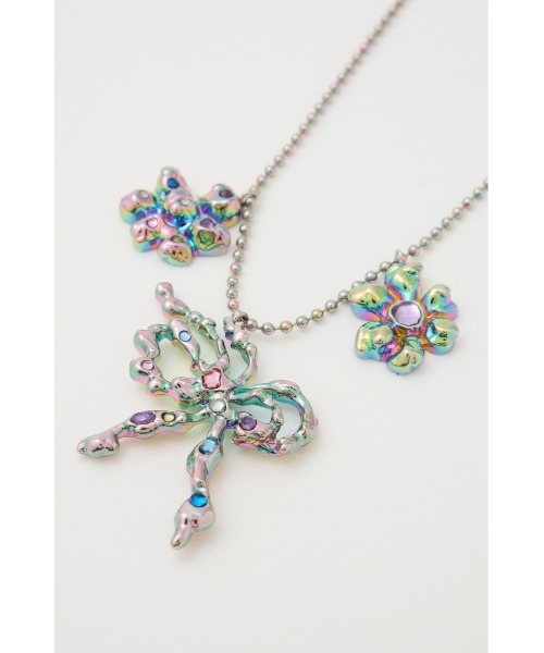 BIJOU FLOWER N/C ビジュー フラワー ネックレス（ネックレス