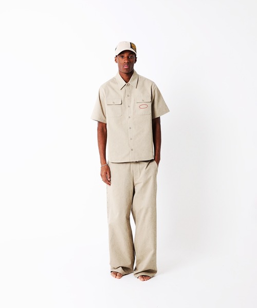 AFB（エーエフビー）の「SS WORK SHIRTS（シャツ/ブラウス・メンズ・ベージュ/ネイビー・L/M）」の3枚目の写真