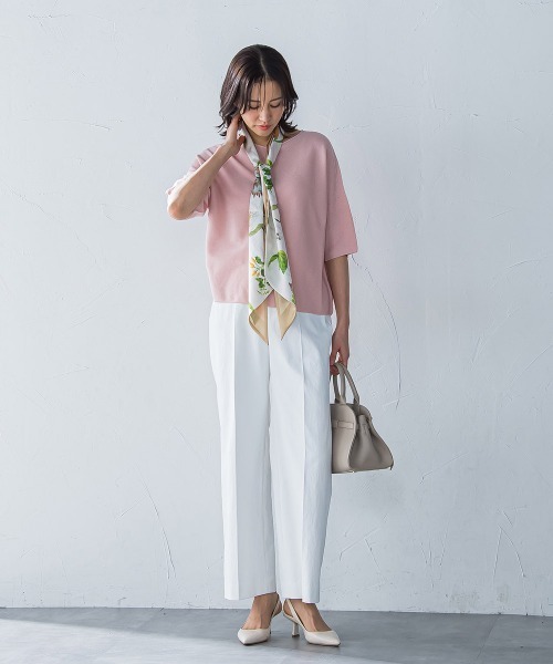 LAUTREAMONT（ロートレアモン）の「ラメ入りホールガーメントVネックニット≪手洗い可能≫（ニット/セーター・レディース・ピンク/ライトグレー/グリーン/ライトブルー・9号）」の22枚目の写真